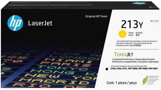 Original HP 213Y Toner Yellow (W2132Y) ca. 12.000 Seiten Original LaserJet Tonerkartusche mit sehr hoher Reichweite 