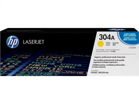 Original HP304A Toner Yellow ca. 2.800 Seiten CC532A 