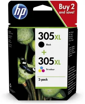 Original HP 305XL Schwarz/Color 2 Tintenpatronen Multipack 3YM62AE(305XL) + 3YM63AE(305XL) 6ZA94AE 