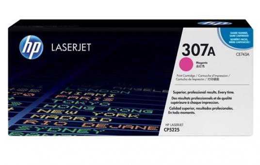 Original HP307A Toner Magenta ca. 7.300 Seiten CE743A 