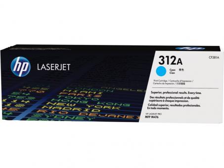 Original HP312A Toner Cyan ca. 2.700 Seiten CF381A 