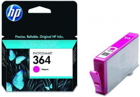 Original HP364 Tintenpatrone Magenta 4ml ca.300 Seiten CB319EE 