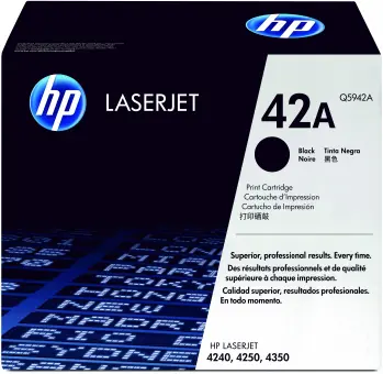 Original HP42A Toner Schwarz ca. 10.000 Seiten Q5942A 