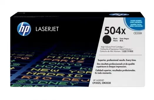 Original HP504X Toner Schwarz ca. 10.500 Seiten CE250X 