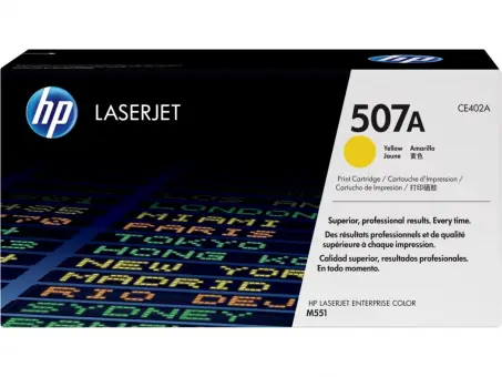 Original HP507A Toner Yellow ca. 6.000 Seiten CE402A 