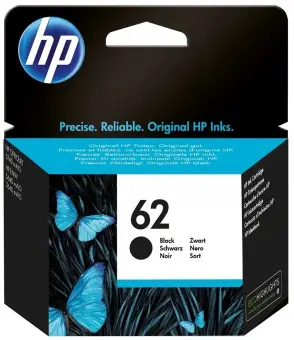 Original HP62 Tintenpatrone Schwarz ca. 200 Seiten C2P04AE 
