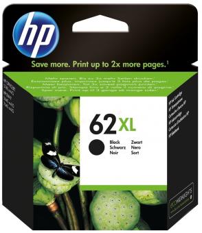 Original HP62XL Tintenpatrone Schwarz ca. 600 Seiten C2P05AE 