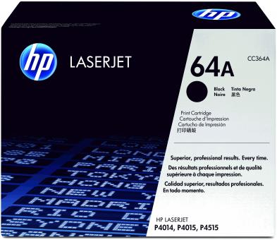Original HP64A Toner Schwarz ca. 10.000 Seiten CC364A 