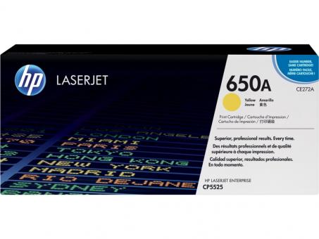 Original HP650A Toner Yellow ca. 15.000 Seiten CE272A 