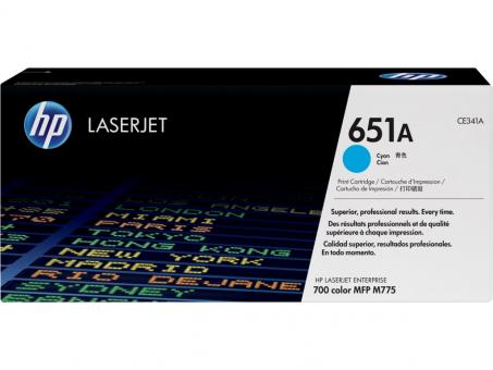 Original HP651A Toner Cyan ca. 16.000 Seiten CE341A 