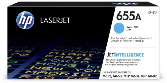 Original HP655A Toner Cyan ca. 10.500 Seiten CF451A 