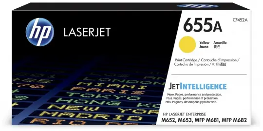 Original HP655A Toner Yellow ca. 10.500 Seiten CF452A 