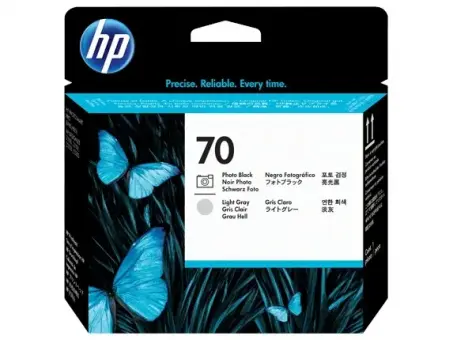 Original HP70 Schwarz foto/Grau hell Druckkopf C9407A 