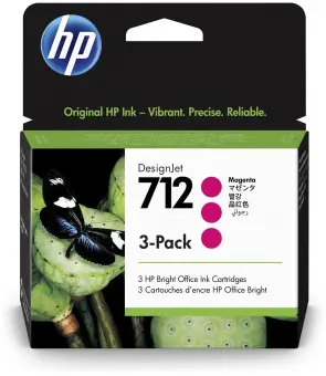 Original HP712 Magenta 3er Pack 29ml 3ED78A 