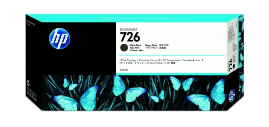 HP726 CH575A Druckerpatrone Schwarz matt 300ml 