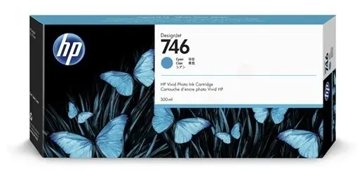 HP746 P2V80A Druckerpatrone Cyan 300 ml 