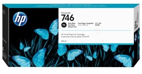 Original HP746 Schwarz (Foto) Tintenpatrone 300ml P2V82A 
