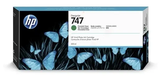 Original HP747 Chromatic Green Tintenpatrone 300ml P2V84A 