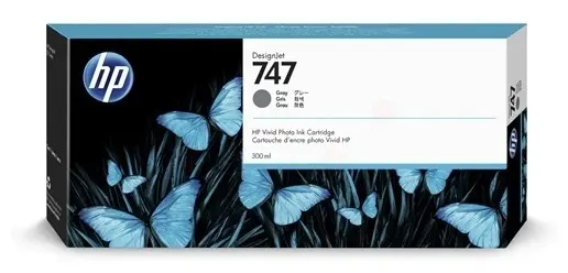 HP747 P2V86A Druckerpatrone Grau  300ml 