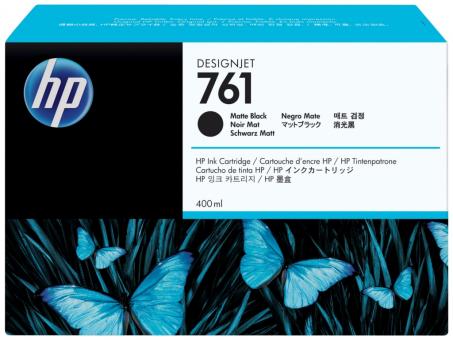 Original HP761 Tintenpatrone Schwarz 400ml CM991A 