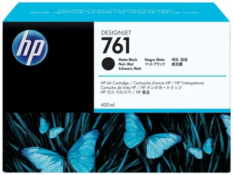 Original HP761 Tintenpatrone Schwarz 400ml CM991A 