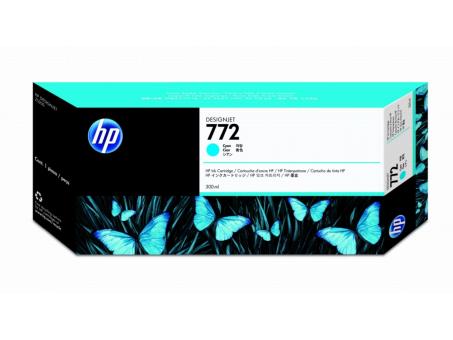Original HP772 Tintenpatrone Cyan 300 ml pigmentierte Vivera Tinte CN636A 