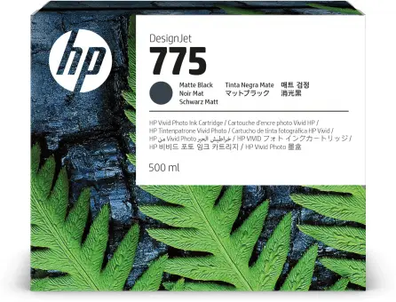 Original HP775 Schwarz matt Tintenpatrone 500 ml 1XB22A 