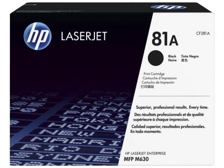 Original HP81A Toner Schwarz ca. 10.500 Seiten CF281A 