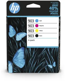 HP903 6ZC73AE 4 Druckerpatronen Multipack Schwarz Cyan Magenta Gelb T6L99AEHP903 + T6L87AEHP903 + T6L91AEHP903 + T6L95AEHP903 6ZC73AE 