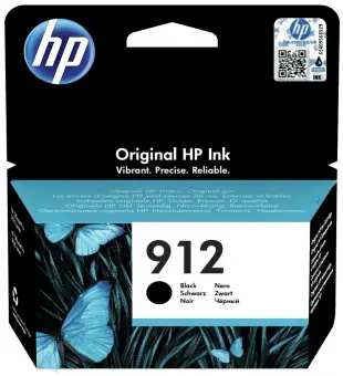 Original HP912 Tintenpatrone Schwarz ca. 300 Seiten 3YL80AE 