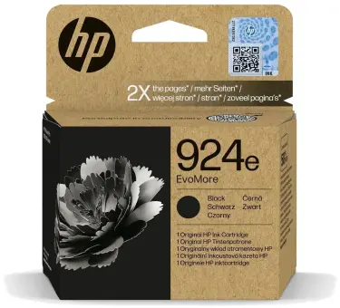 HP 924e 4K0V0NE Druckerpatrone Schwarz ca. 1.000 Seiten, EvoMore Schwarz 