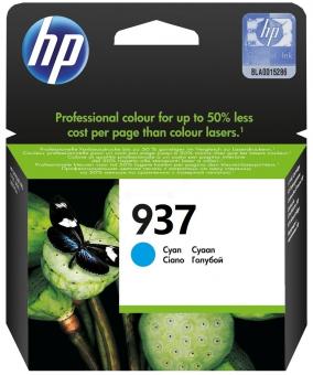 Original HP937 Tintenpatrone Cyan ca. 800 Seiten 4S6W2NE 