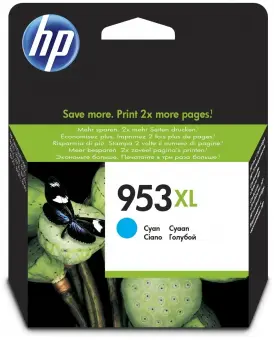 Original HP953XL Tintenpatrone Cyan ca. 1.600 Seiten F6U16AE 