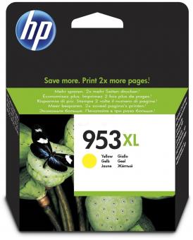 Original HP953XL Tintenpatrone Yellow ca. 1.600 Seiten F6U18AE 