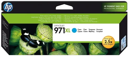 HP971XL CN626AE Druckerpatrone Cyan ca. 6.600 Seiten, 