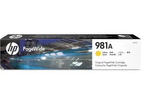 Original HP981A Tintenpatrone Yellow ca. 6.000 Seiten J3M70A 