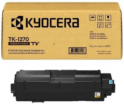 Original Kyocera TK-1270 Toner Schwarz 1T0C140NL0 ca. 10.000 Seiten 