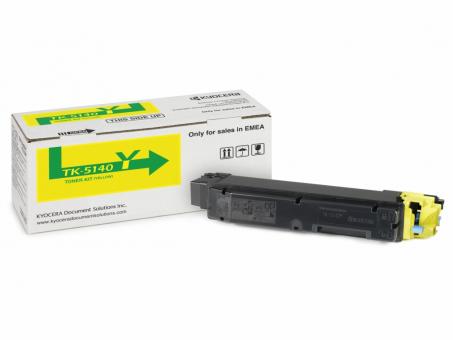Original Kyocera TK-5140Y Toner Yellow ca. 5.000 Seiten 1T02NRANL0 