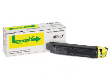 Original Kyocera TK-5160Y Toner Yellow ca. 12.000 Seiten 1T02NTANL0 