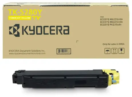 Original Kyocera TK-5280Y Toner Yellow ca. 11.000 Seiten 1T02TWANL0 