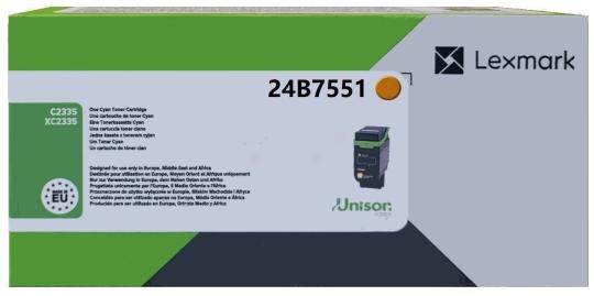 Original  Lexmark 24B7551 Toner Gelb ca. 11.700 Seiten 