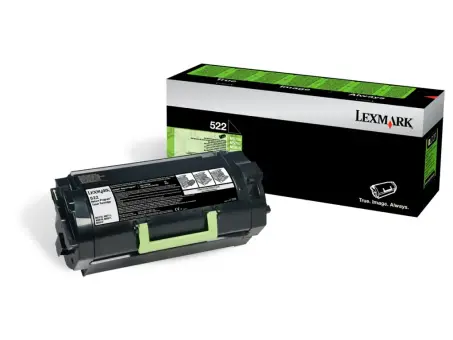 Lexmark 522 52D2000 Toner Schwarz ca. 6.000 Seiten, Rückgabe-Druckkassette 