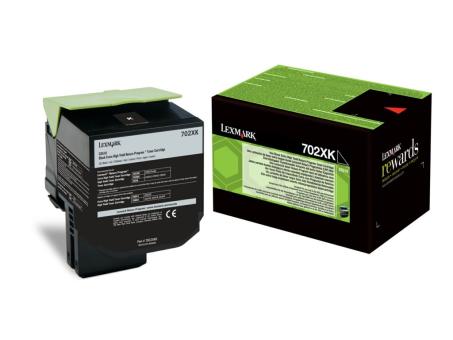 Original Lexmark 702XK Toner Schwarz 70C2XK0 ca. 8.000 Seiten 