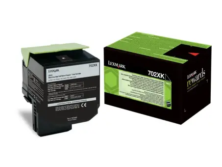 Lexmark 702XK 70C2XK0 Toner Schwarz ca. 8.000 Seiten, 