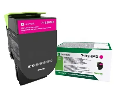 Lexmark 71B2HM0 Toner Magenta ca. 3500 Seiten, Rückgabe-Druckkassette, hohe Kapazität 