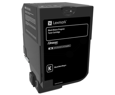Original Lexmark 74C2HK0 Toner Schwarz ca. 20.000 Seiten Rückgabe-Druckkassette, hohe Kapazität 