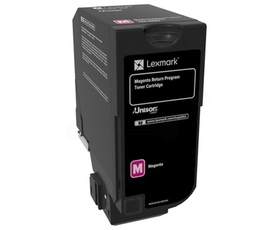 Original Lexmark 74C2HM0 Toner Magenta ca. 1.2000 Seiten Rückgabe-Druckkassette, hohe Kapazität 