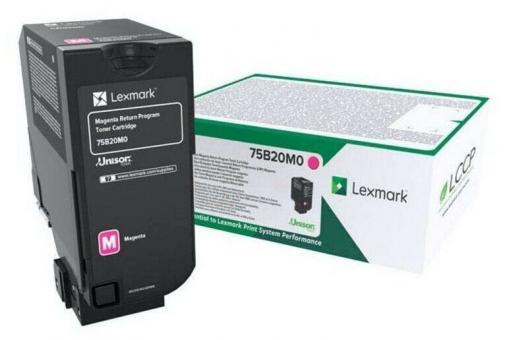 Original Lexmark 75B20M0 Toner Magenta ca. 10.000 Seiten Rückgabe-Druckkassette 