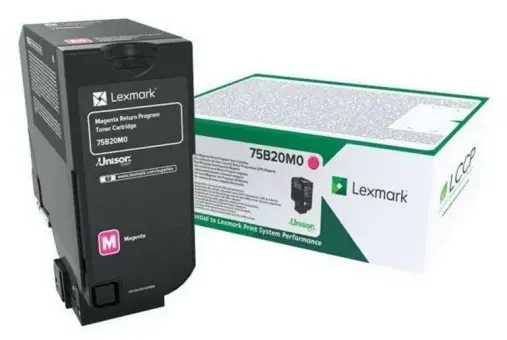 Lexmark 75B20M0 Toner Magenta ca. 10.000 Seiten, Rückgabe-Druckkassette 