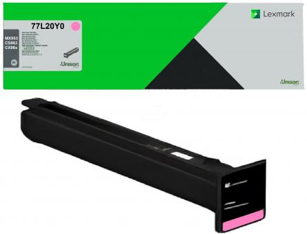 Original Lexmark 77L20M0 Toner Magenta ca.12.000 Seiten 